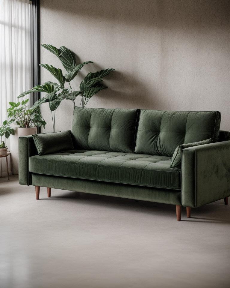 Выбор зеленого дивана для стильного интерьера: советы и идеи