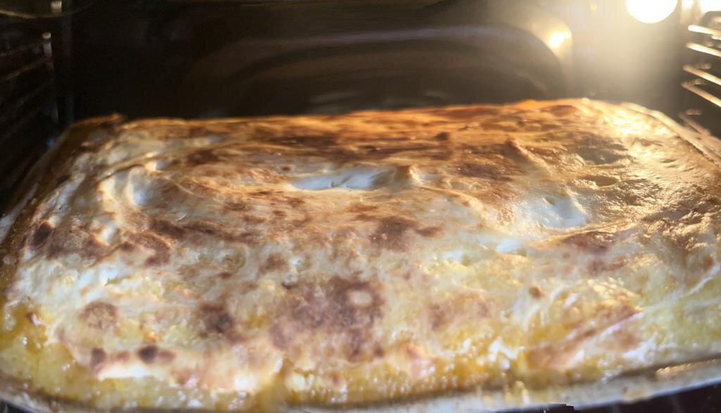 Фото автора.Готовим запеканку.