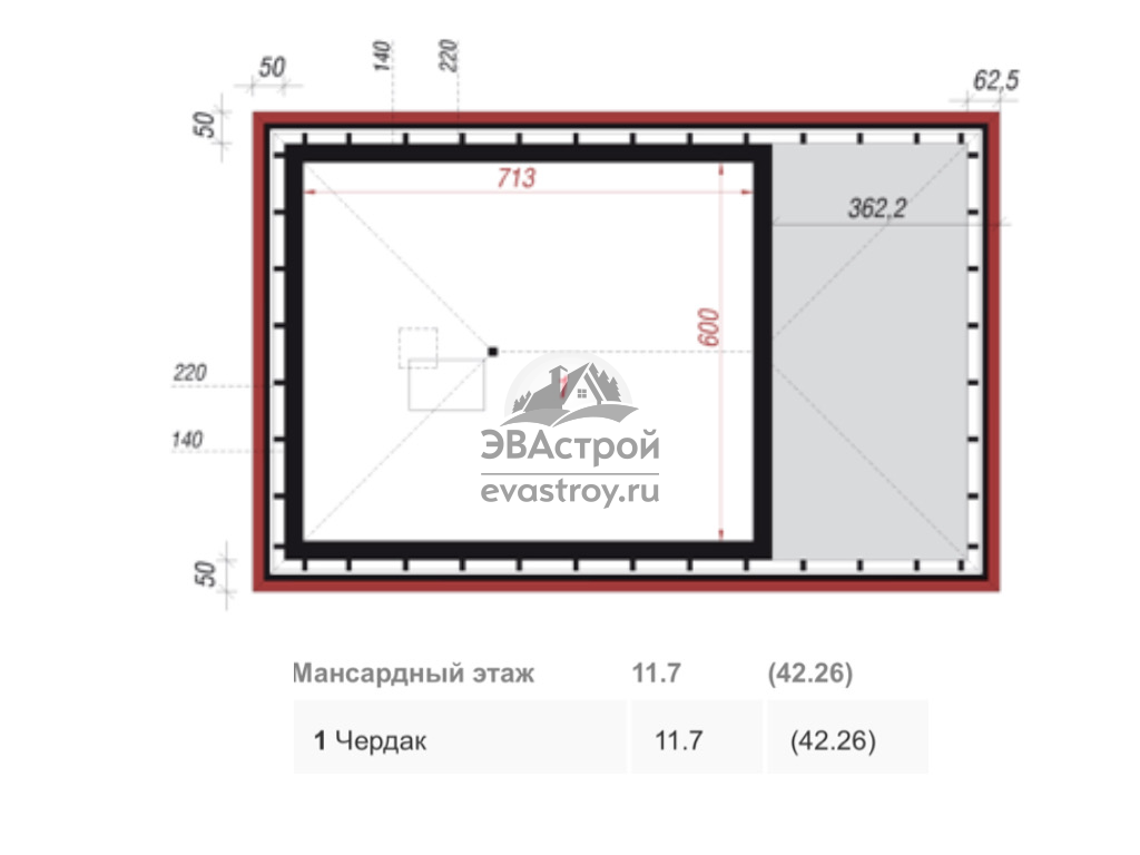 Проект гаража из газобетона 8 на 6 | ЭВАстрой | Дзен