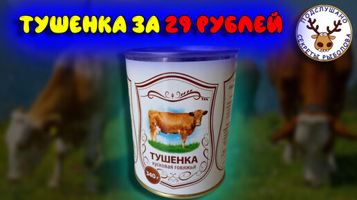 Тушенка за 29 рублей. Что там внутри. Самая дешевая тушенка с говядиной, что я смог найти