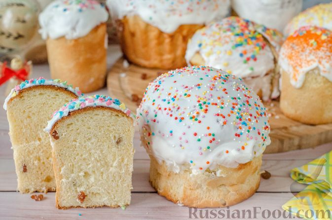 Кулич с изюмом и цитрусовыми