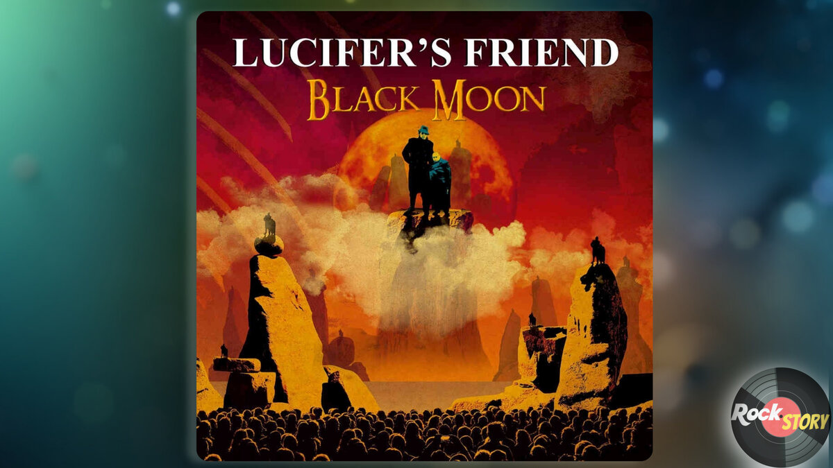 На фото изображена обложка альбома Black Moon, группы Lucifer's Friend