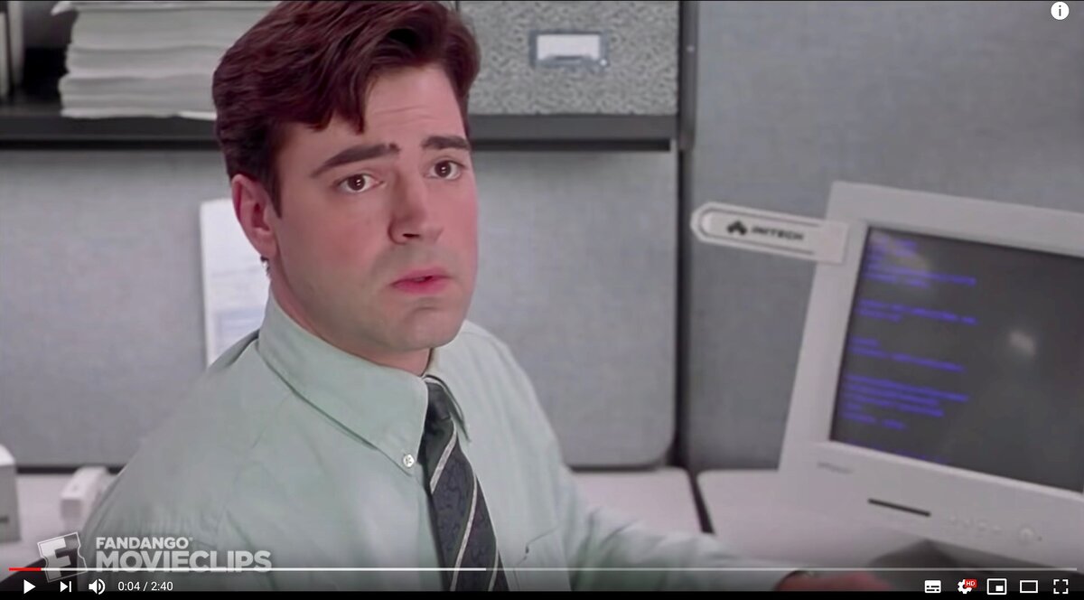 Кадр из фильма Office Space - моего любимого мотивирующего фильма
