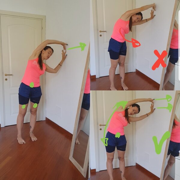 Простые упражнения для раскрытия плеч у стены.