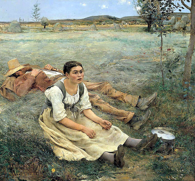 Жюль Бастьен-Лепаж «Сенокос», 1877 год