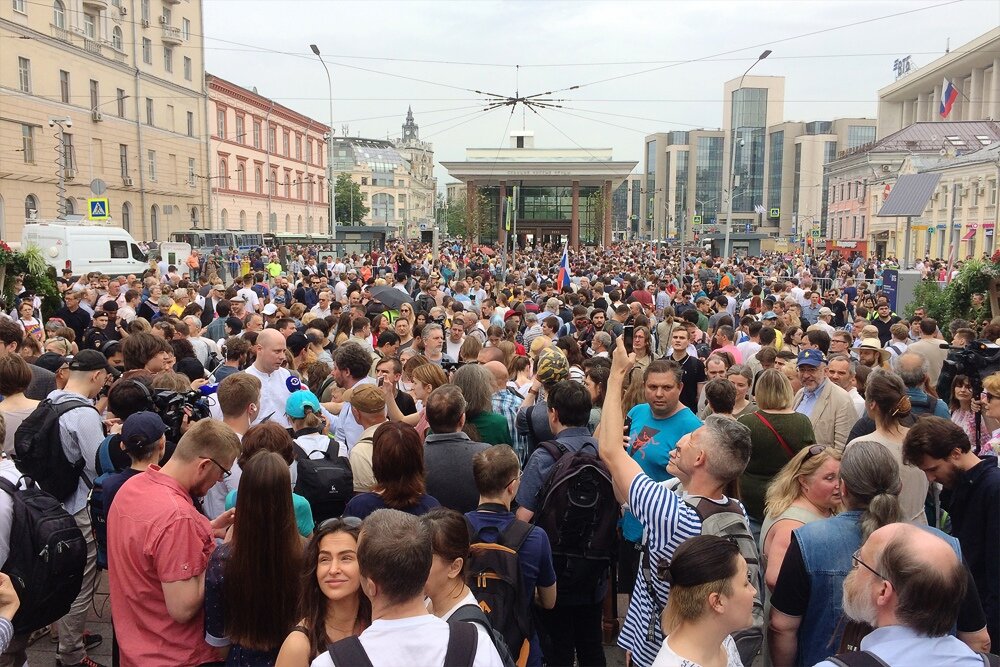      «Голунов-марш» на Чистых прудах // rtvi.com 