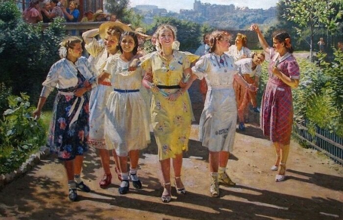 Ахмед Китаев "Мы идем в новую жизнь", источник - культурология.ру