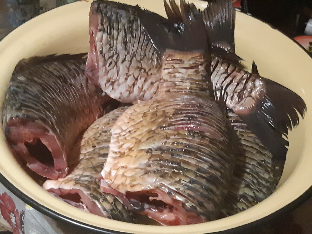 Все готово к жарке, осталось порезать)