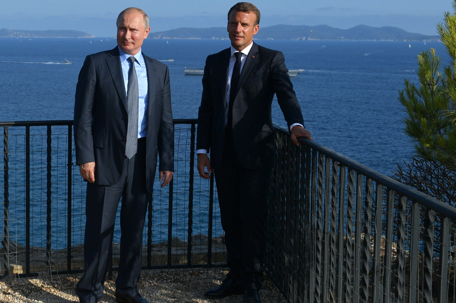 Визит Путина во Францию, Борм-ле-Мимоза, 19.08.19
