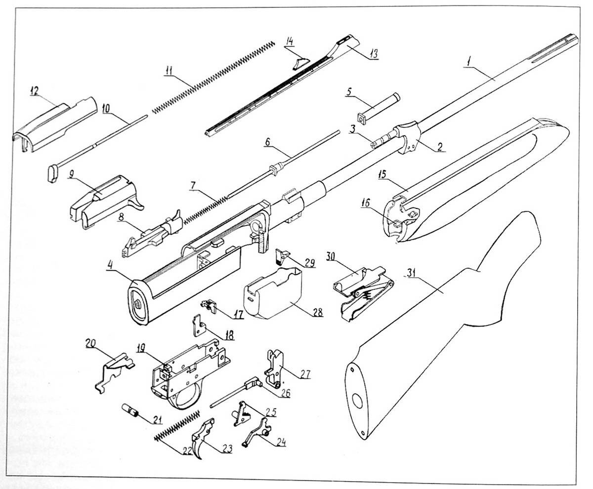 Сборка карабина. Карабин самозарядный Изюбр. Охотничий карабин Изюбр. Схема сборки карабина СКС. Карабин Изюбр 3006.