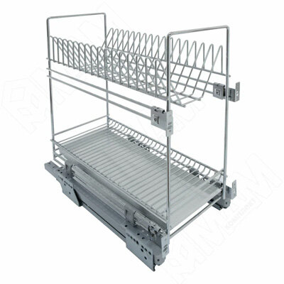 ROUND Двухуровневый посудосушитель с боковым нижним креплением