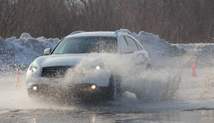 Водить автомобиль зимой без тренировки я не советую