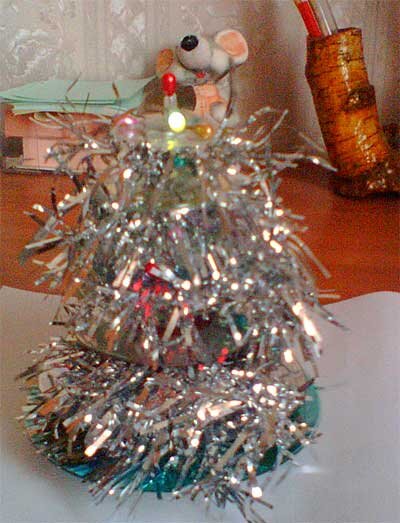 настольная елка своими руками