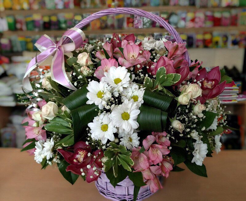 Корзинка с цветами