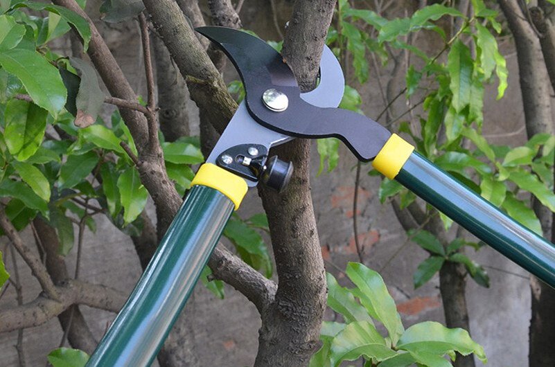 Просто фотография сучкореза. Почти как у меня, только мой еще и с телескопическими ручками, что позволяет его сломать с гораздо меньшим усилием. Вот это черное лезвие как раз и сломалось поперек, чуть ниже болта. Было легко заварено тройкой. Сучкорез жив до сих пор.