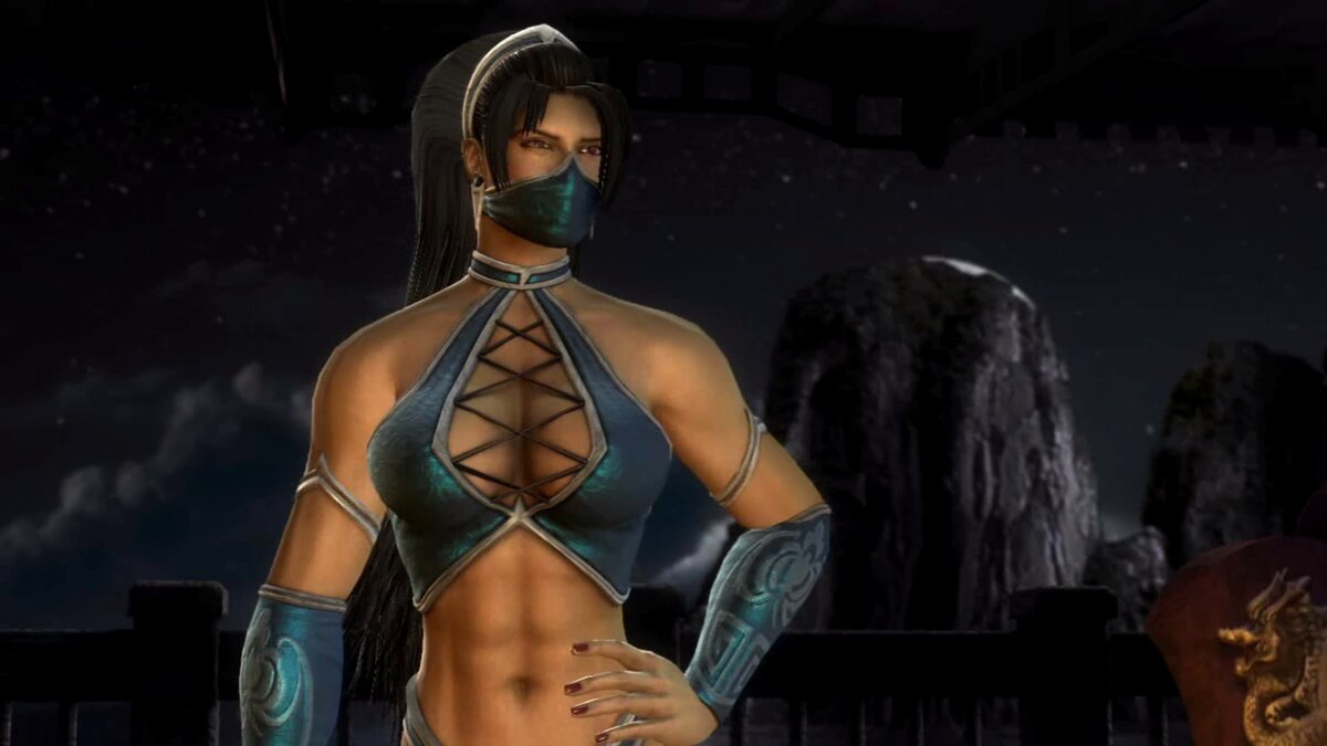 Главное правило МК9 у девушек- не смотреть под маску.А то вроде и так сойдет!