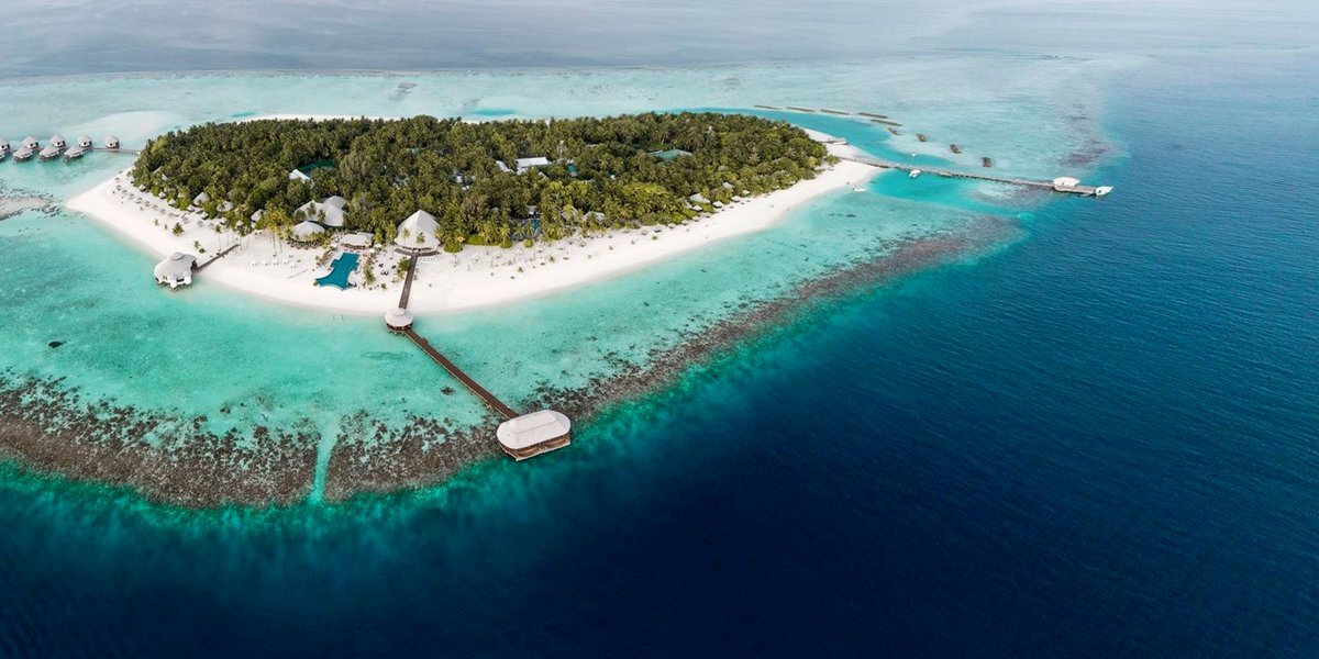 Мальдивы фото со спутника