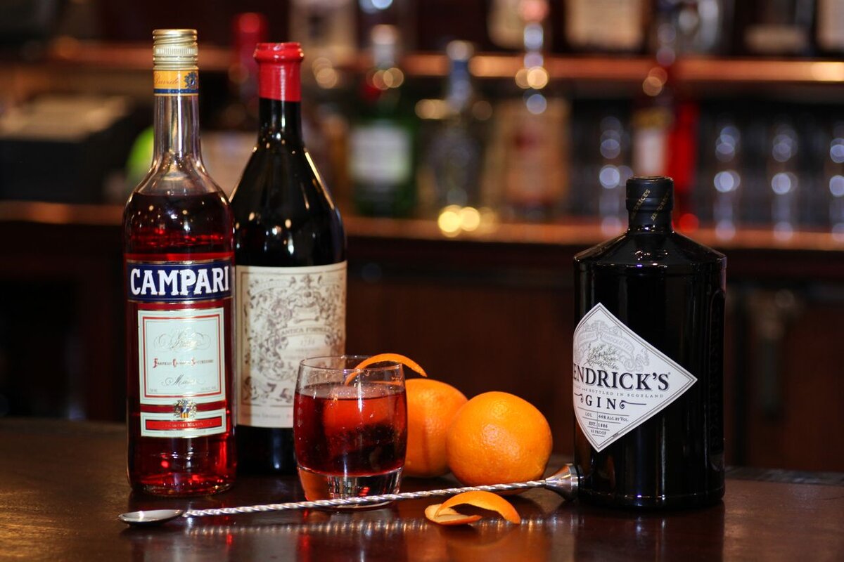 Ингредиенты для коктейля The Negroni