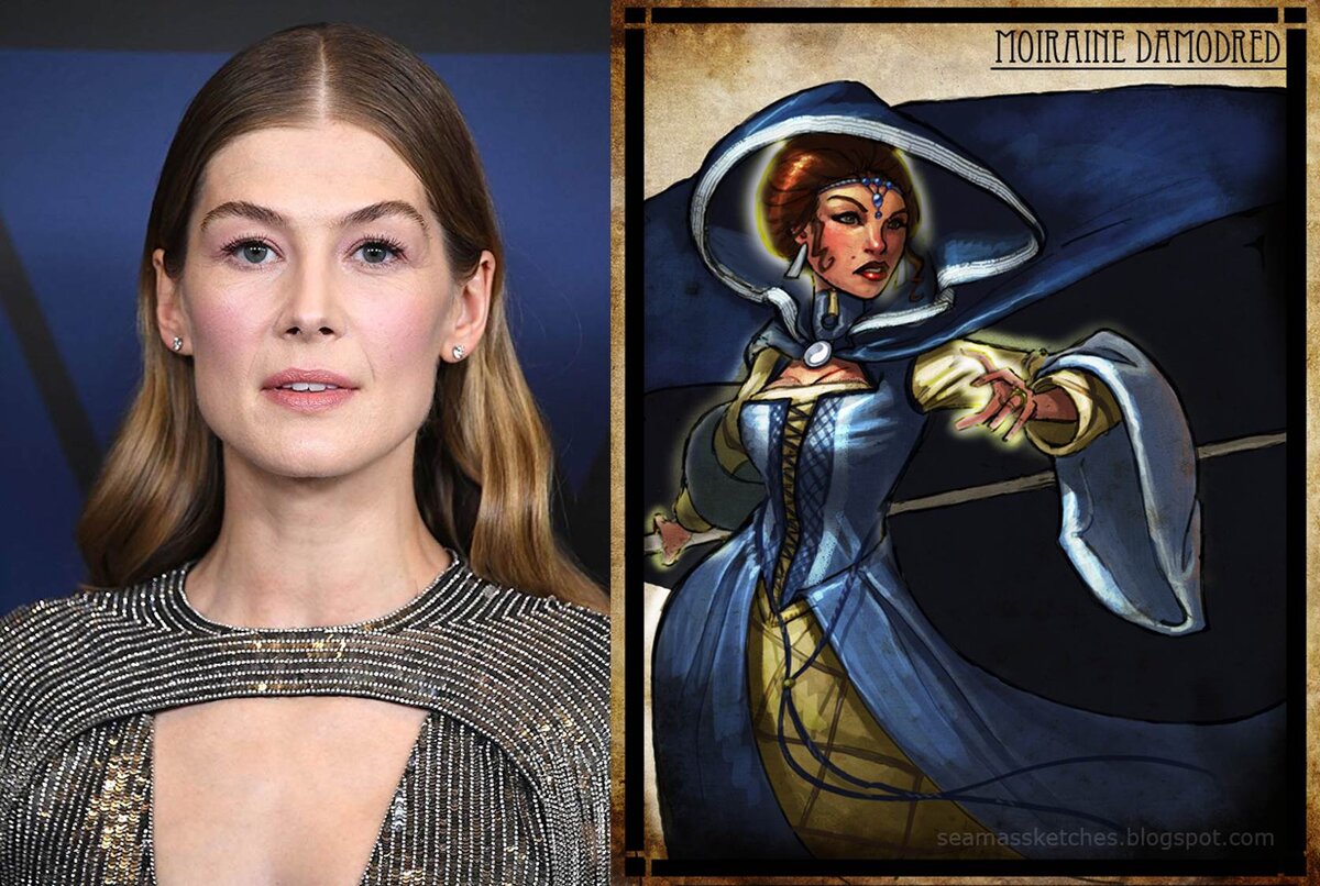Розамунд Пайк / Морейн Дамодред (арт Шимуса Галлагера)
