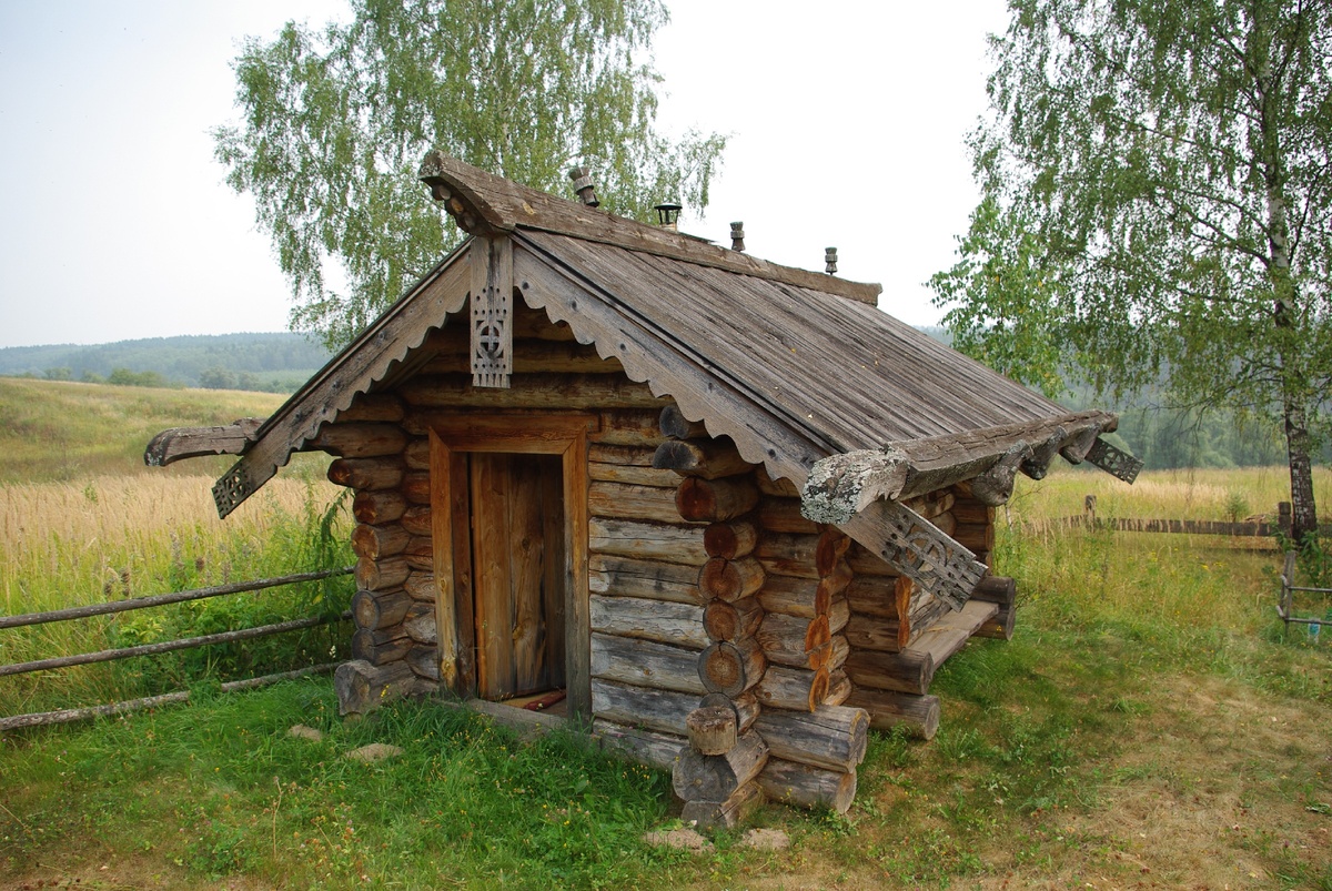 Традиционная русская баня. 