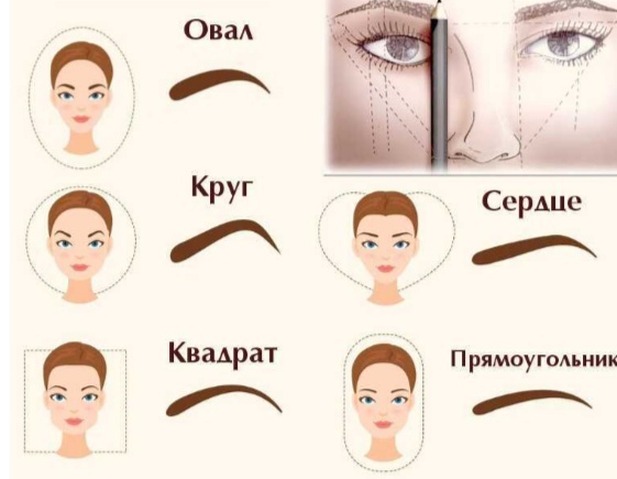 Как подобрать свою форму бровей