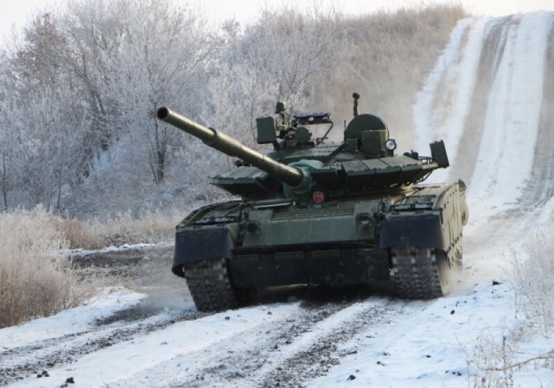 Обновлённый Т-80БВМ: испытания танка сняли на видео