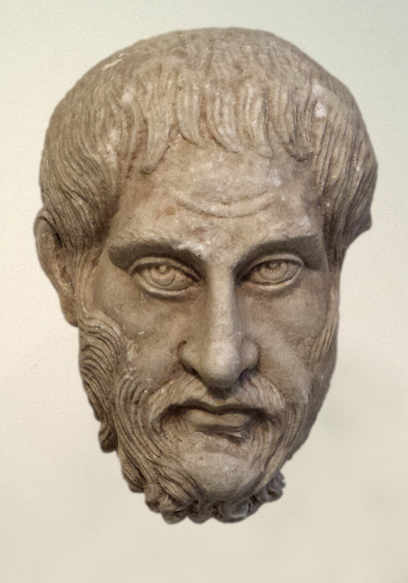 "Голова философа". III век нашей эры. Афины. Национальный археологический музей.