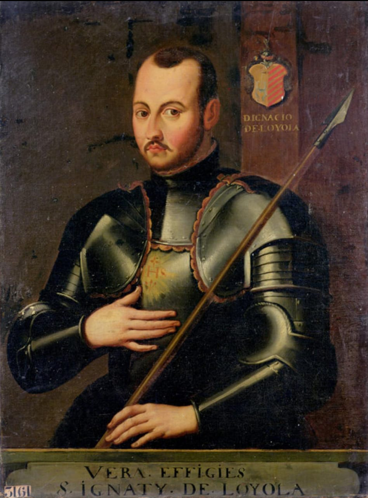 Игнáтий де Лойо́ла — католический святой, основатель ордена иезуитов, видный деятель контрреформации, был офицером на испанской военной службе.