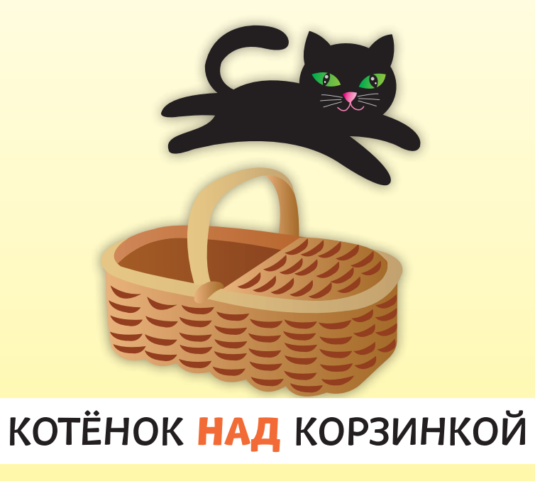Где котёнок? НАД КОРЗИНКОЙ!