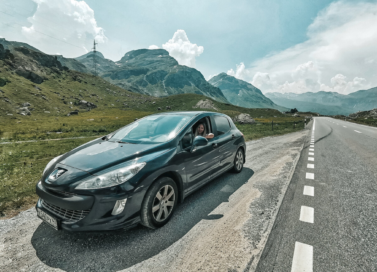 Горная дорога в Швейцарии