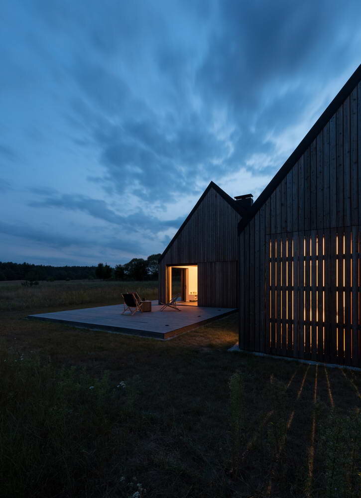 Wooden House on a Meadow