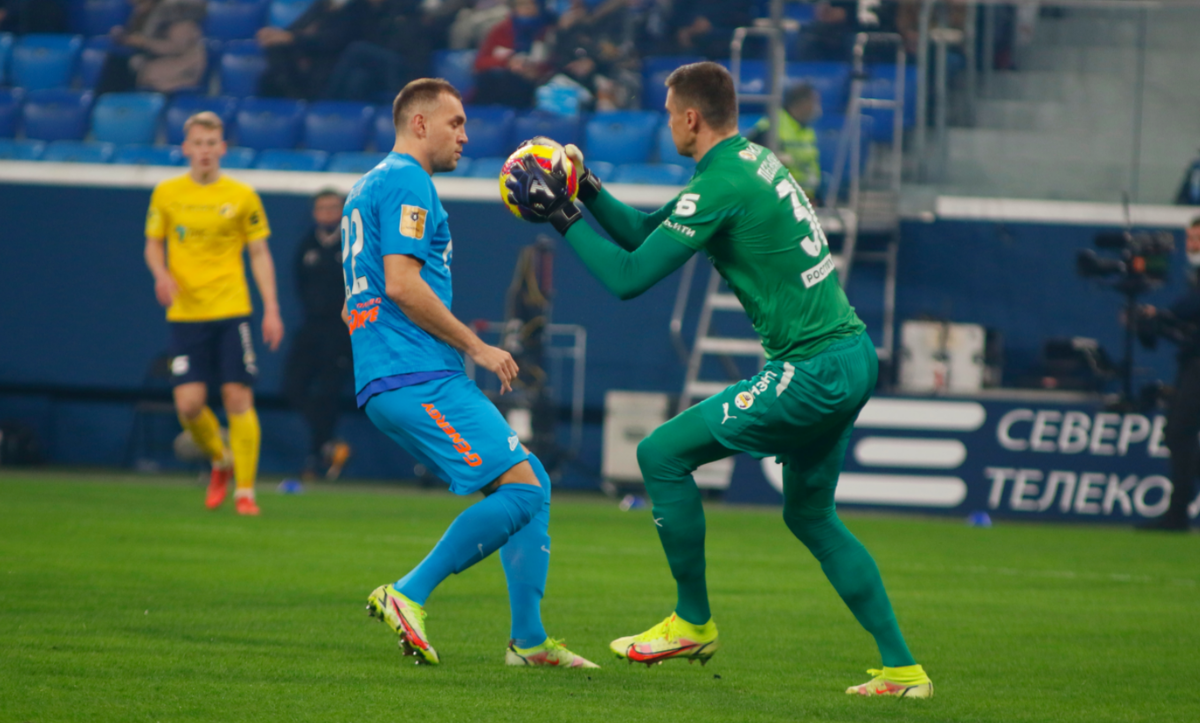 "Зенит" отыграл у "Ростова" фору в два мяча, но победить не смог. Фото: globallookpress