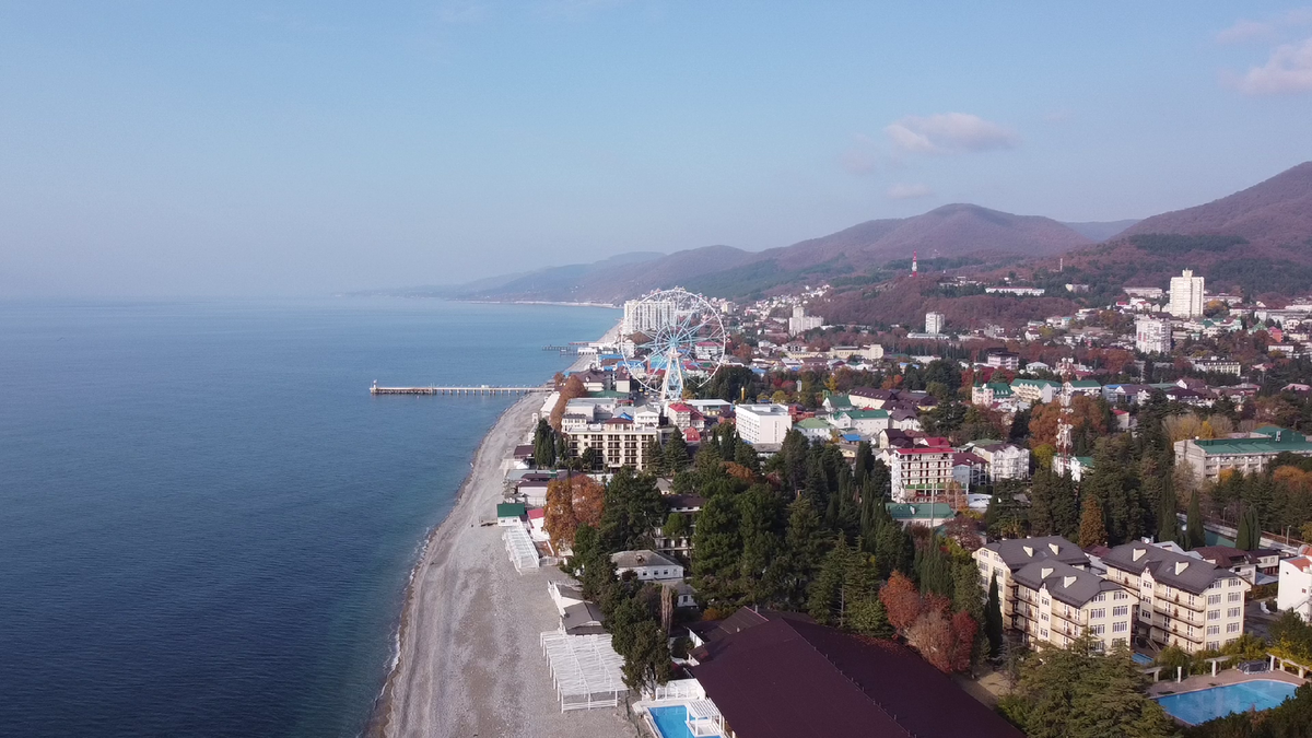 Фото с дрона над Лазаревским