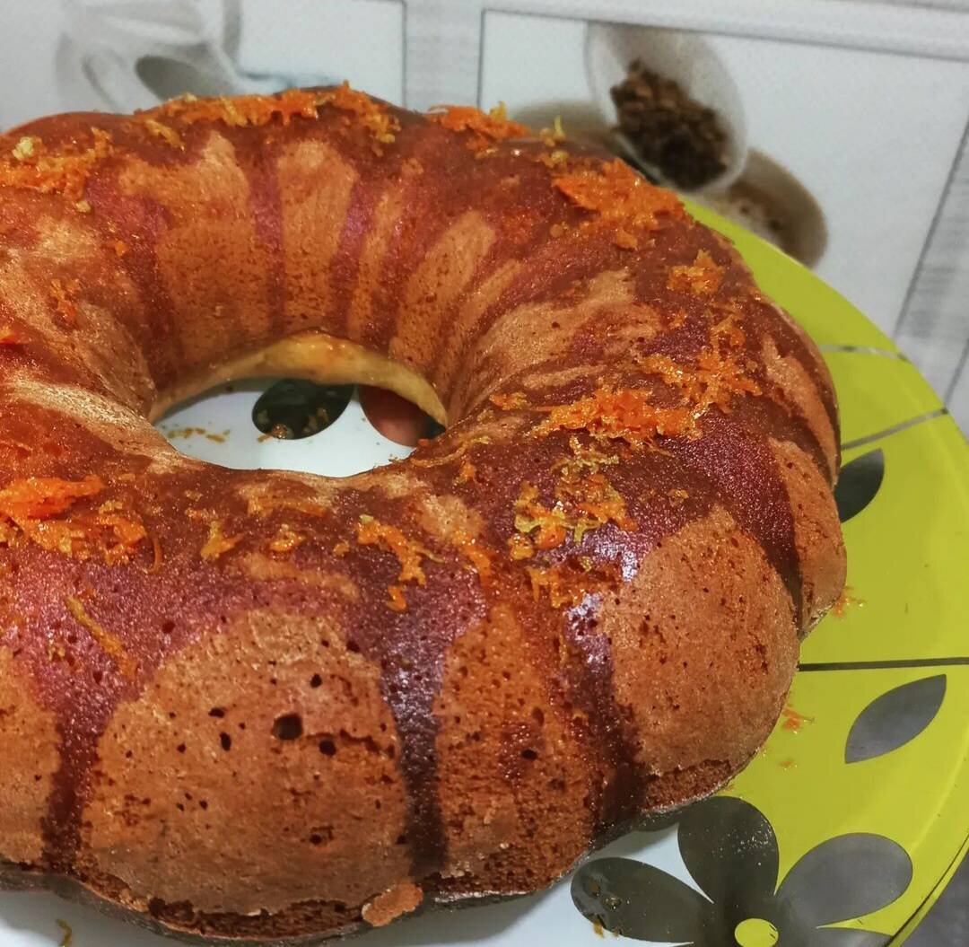 Постный кекс с апельсинами