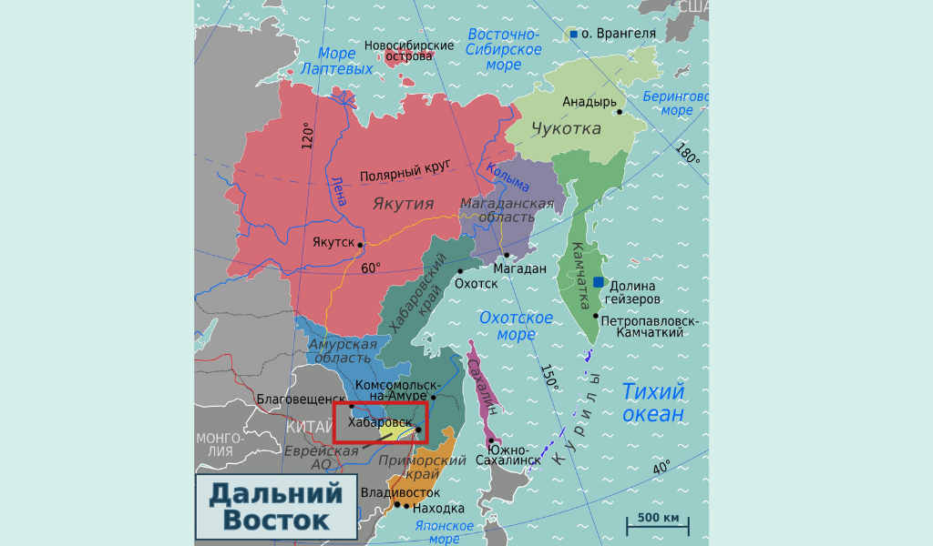 На территории дальнего востока автономию имеют. Территория дальнего Востока на 18-20 в. Карта дальнего Востока России подробная сёла.