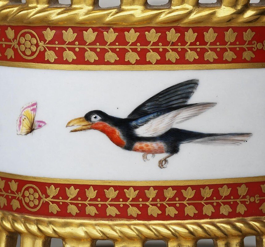 Корзина для жасмина из "Олимпийского сервиза". Франция, Севрская фарфоровая мануфактура, 1804-1807 гг. © Музеи Московского Кремля