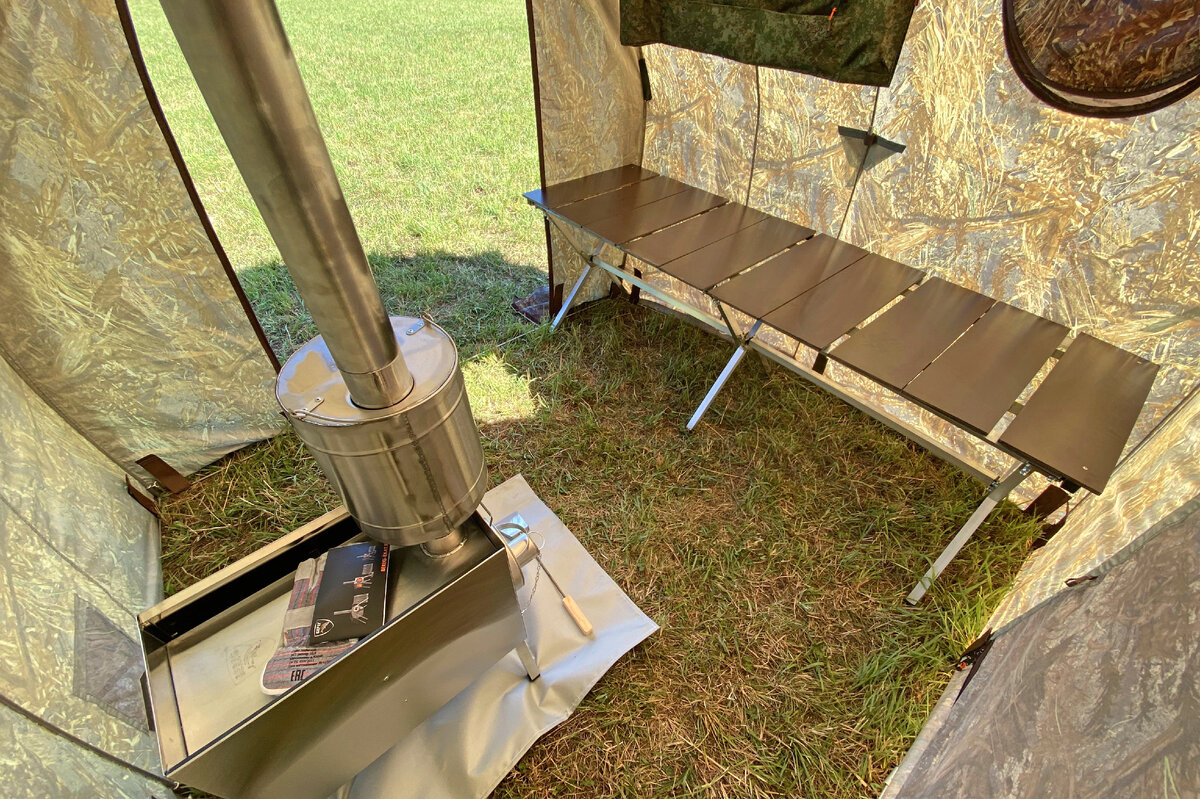 Банная печь с баком