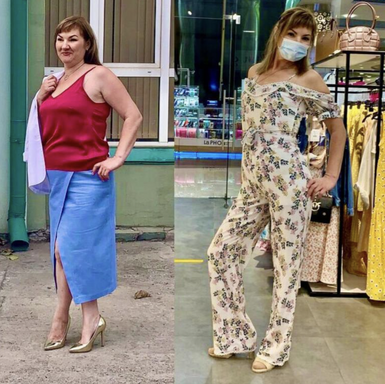 Оксана Усова до и после похудания, фото: goodhouse.ru