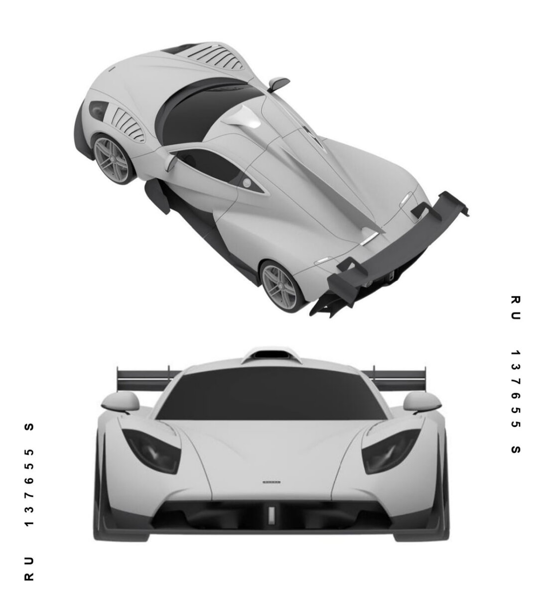    В России запатентовали новый спорткар. Вот как он выглядит