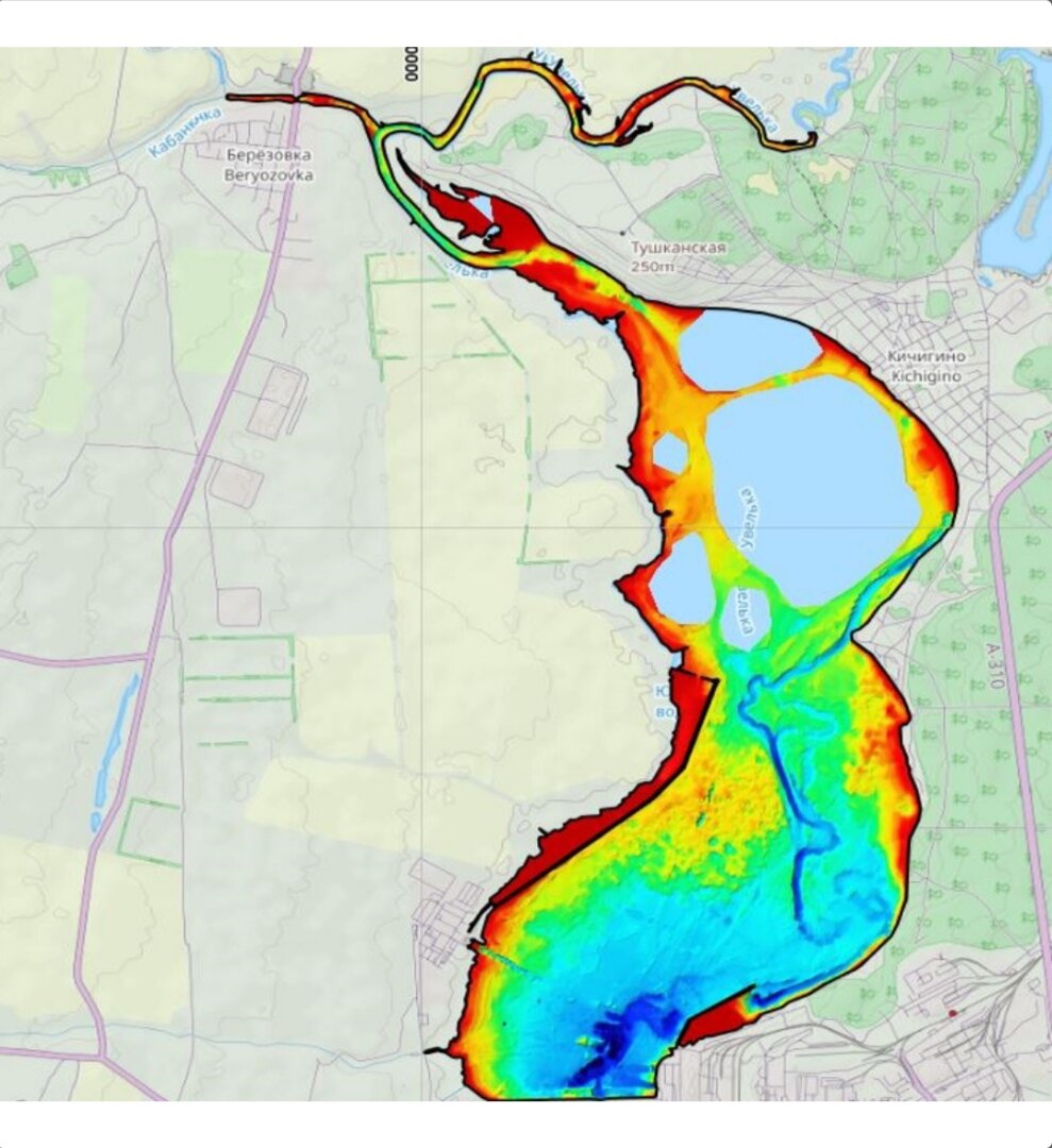 Карта южноуральское водохранилище