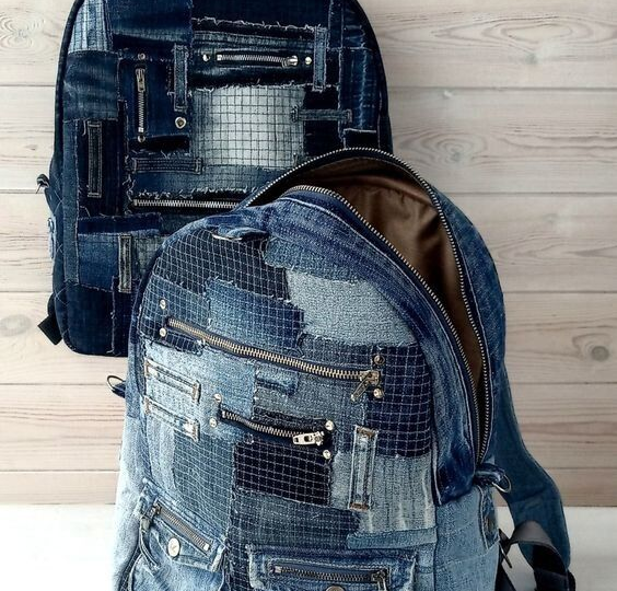 Джинсовые рюкзаки - идеи для вдохновения и исполнения.