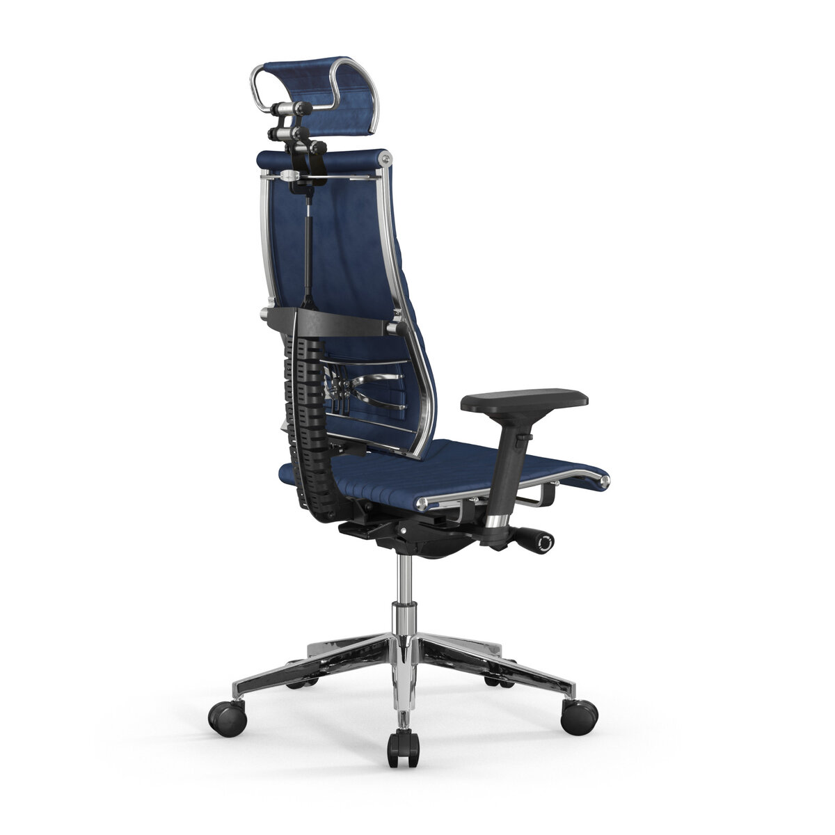 Кресло METTA Y 4DF B2-12D Ага, прошивка Астон Мартин, велюр "Blue ocean"