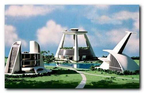 модель города из проекта "Венера" Жака Фреско