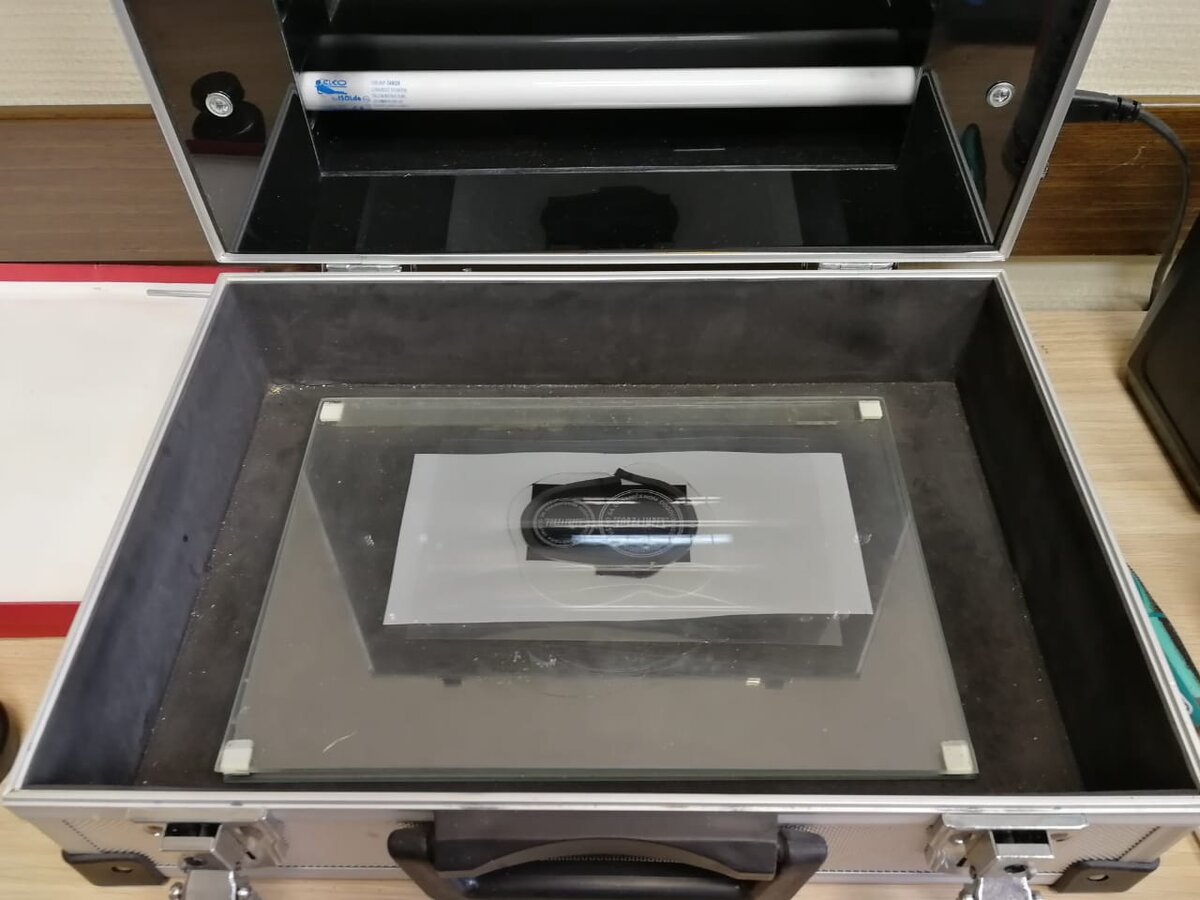 Пример части технологического процесса изготовления фотополимерной печати