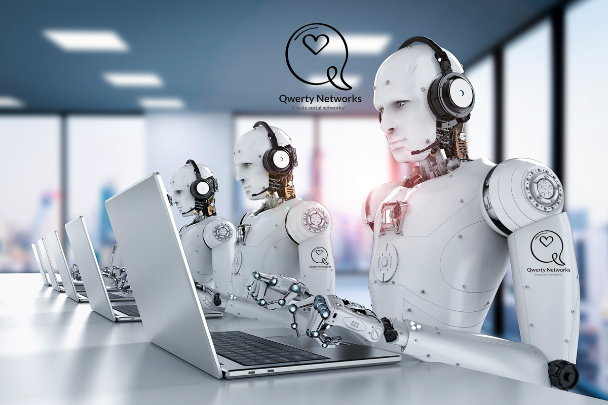 Искусственный интеллект Qwerty AI обслуживание клиентов компании.