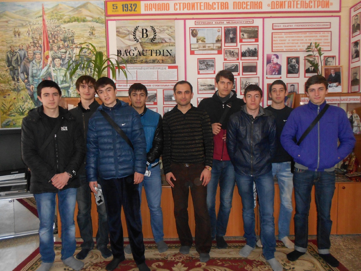 В музее со студентами в 2014г.