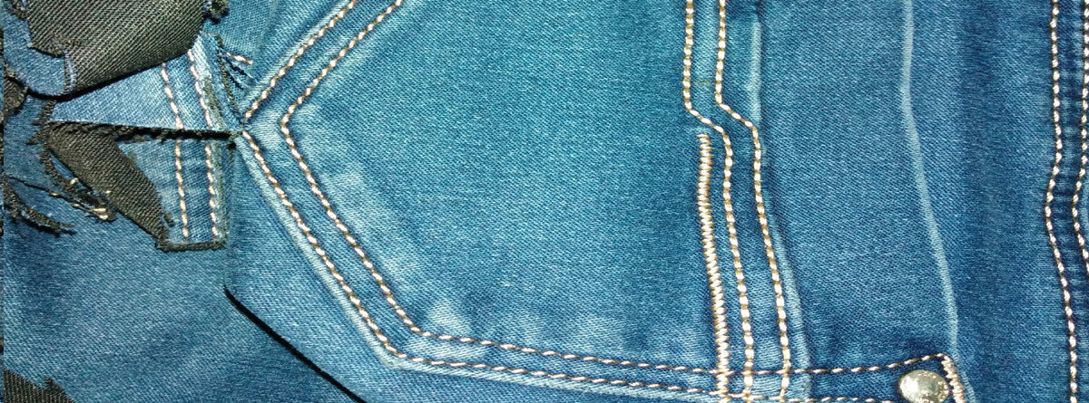 Джинсовая ткань - стрейч.