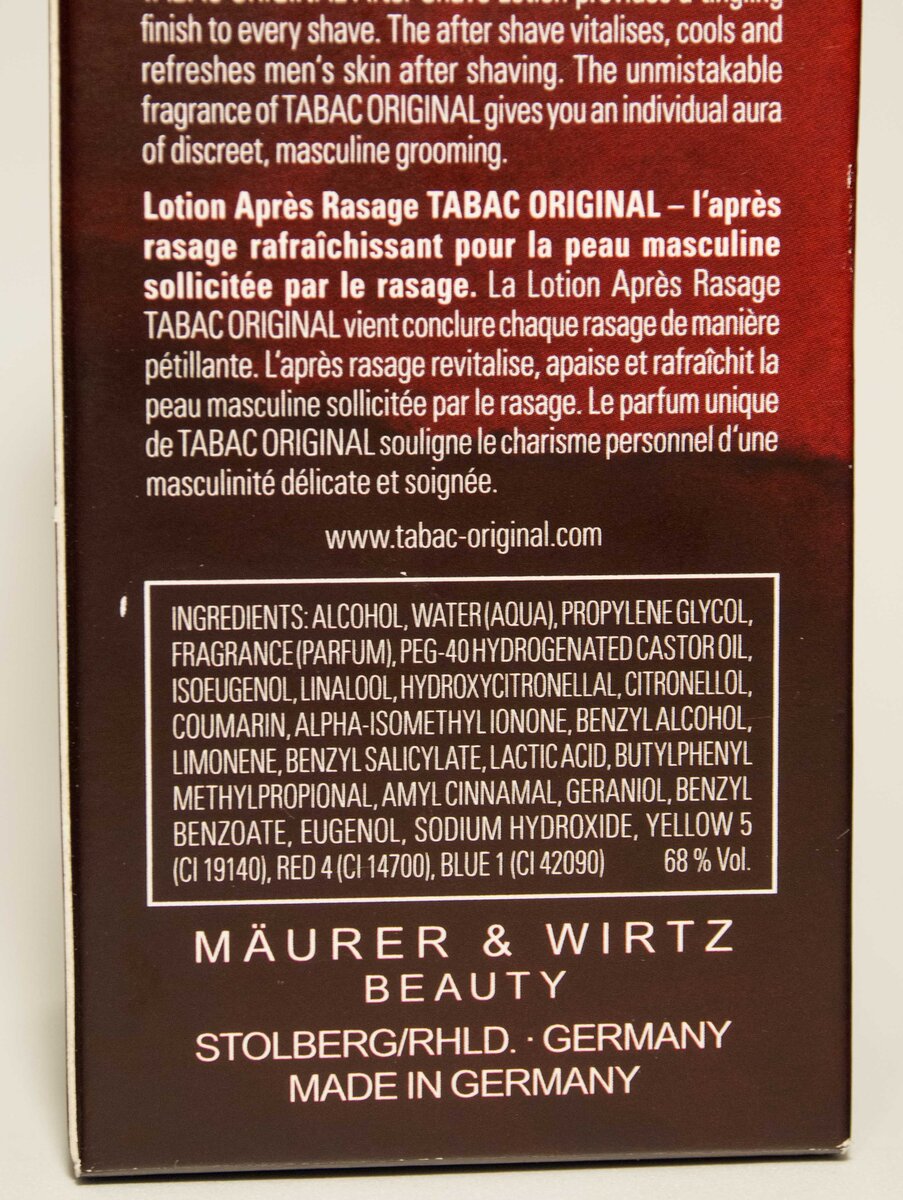 Tabac original лосьон после бритья