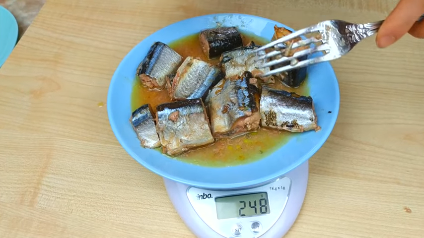 Вес консервы соответствует