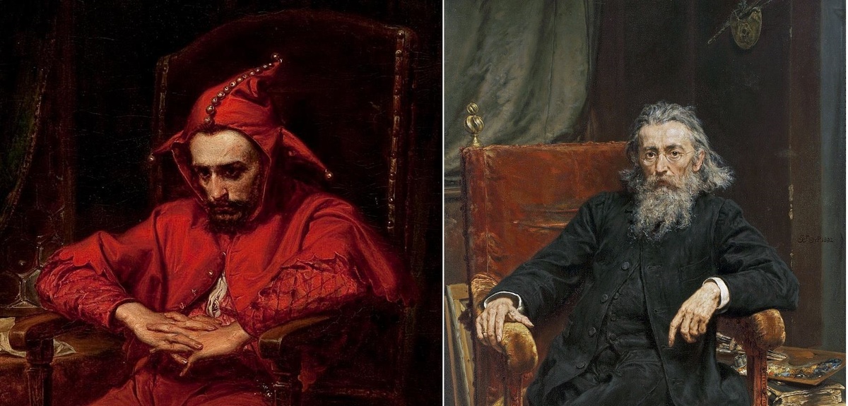 Станчик. Ян Матейко, 1862 (фрагмент) / Автопортрет. Ян Матейко, 1887 (фрагмент)